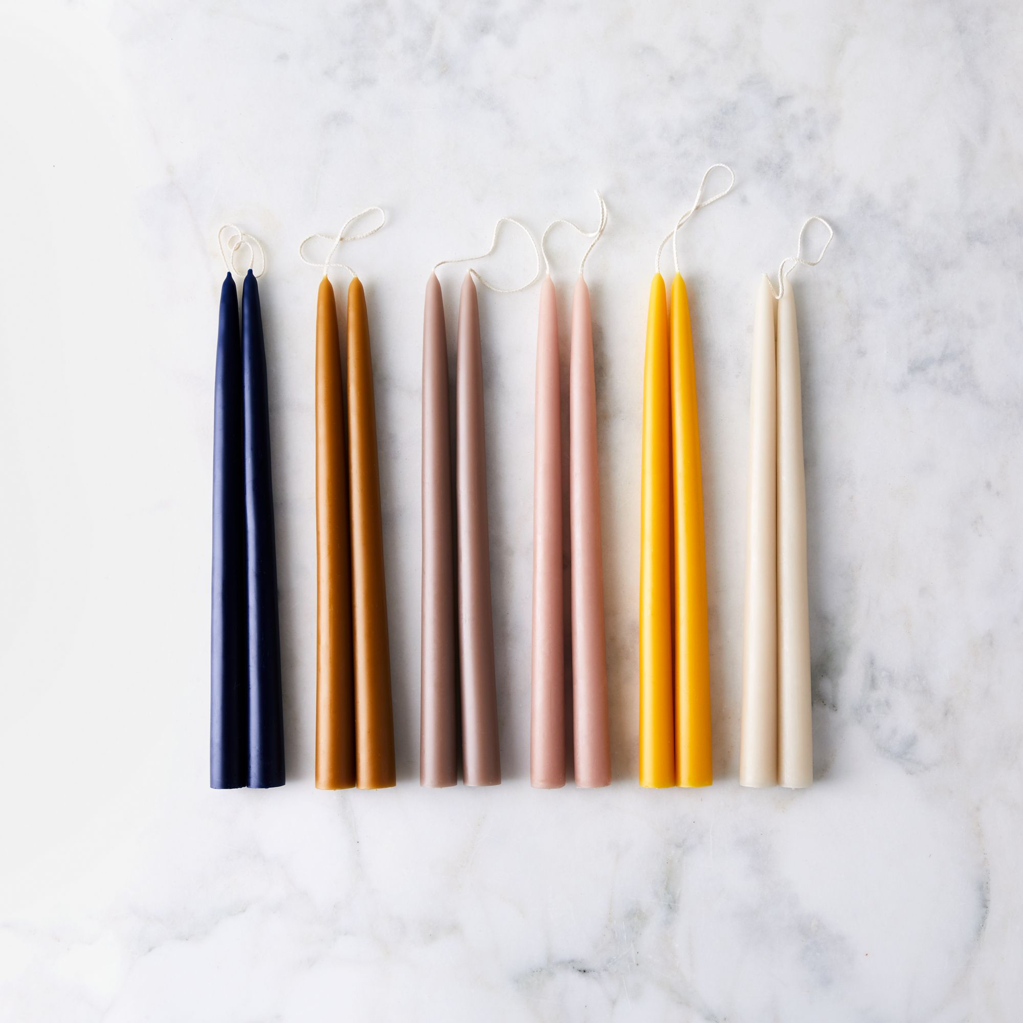 set of colorful candles