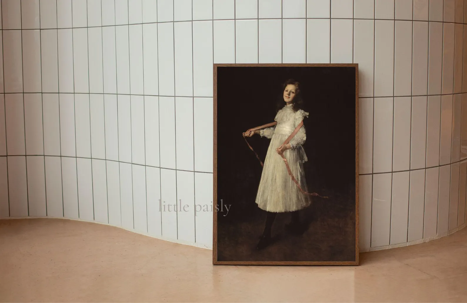 European young girl digital potrait